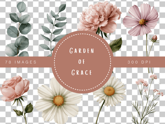 Download Garden of Grace Watercolor Floral Clipar - Watercolor Collection