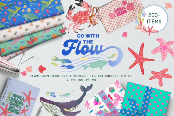 Download Under the Sea Ocean Life Digital Clipart - Under the sea Collection