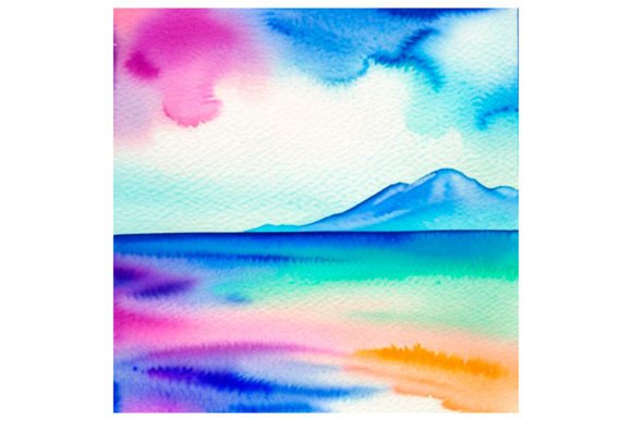 Download Watercolor Painting Mountain Landscape - Watercolor Collection