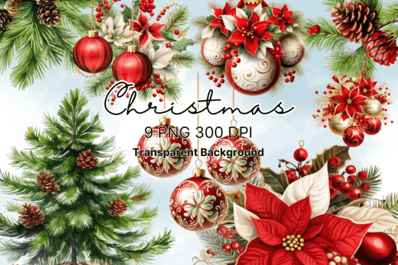 Download Watercolor Christmas Ornaments Clipart - Watercolor Collection