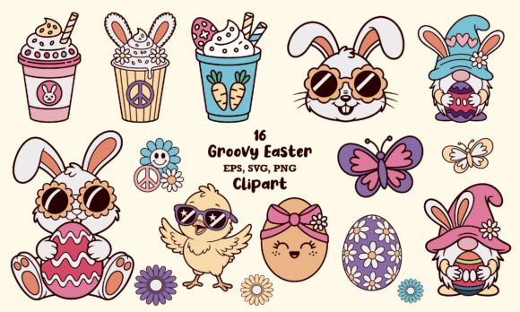 Download Groovy Easter SVG, PNG Bundle - Premium Resources