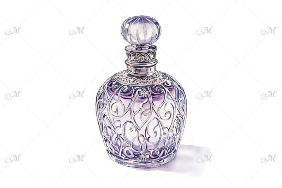 Download Watercolor Painting of a Vintage Perfume - Watercolor Collection