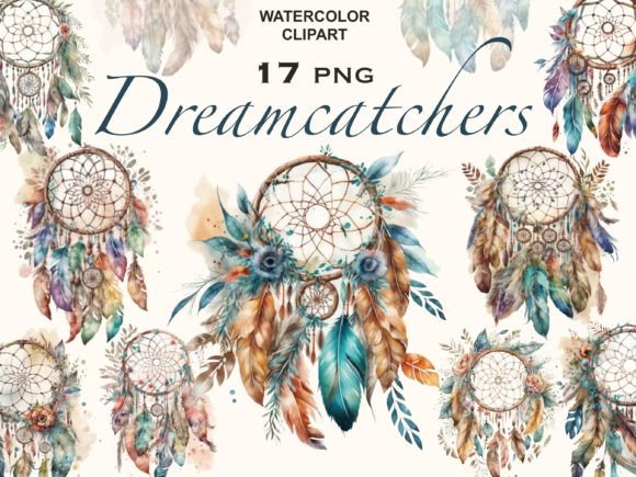 Download Boho Dreamcatcher, Watercolor Clipart - Watercolor Collection