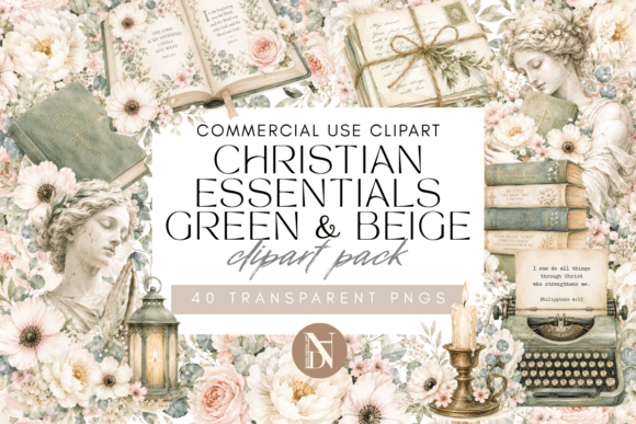 Download 40 Christian Vintage Watercolor Clipart - Watercolor Collection