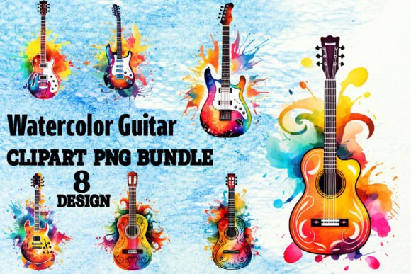 Download Watercolor Guitar - Watercolor Collection