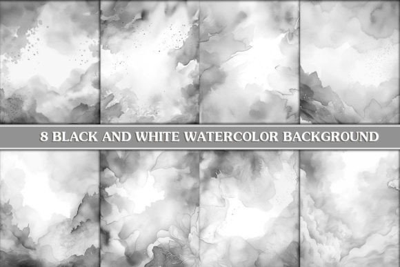 Download Black and White Watercolor Background - Watercolor Collection